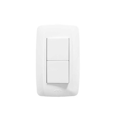 Apagador Dúplex de 10 A/ 127 V CA ~ 60 Hz /  1 1/2 Módulos / Color Blanco.