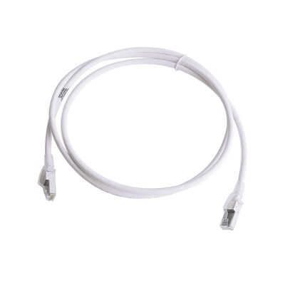 Patch Cord Z-MAX Cat6A S/FTP, CM/LS0H, 1.52 Metros (5 Pies), Color Blanco, Versión Bulk (Sin Empaque Individual)