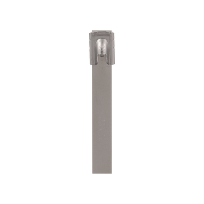 Cincho Pan-Steel™ de Acero Inoxidable 316, de 362mm largo x 7.9mm ancho, Color Metálico, Paquete de 50pz