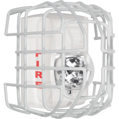 Protector De Rejilla Anti Vandalismo Y Golpes Accidentales, Color Blanco, Para Sirenas/Estrobos/Bocinas System Sensor, Montaje En Superficie, 7.49"Altox6.74"Anchox6.09"Profundidad