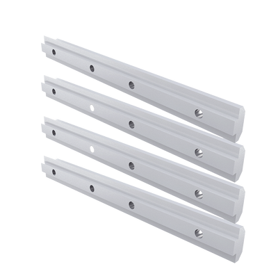 Barras de extensión de riel de aluminio