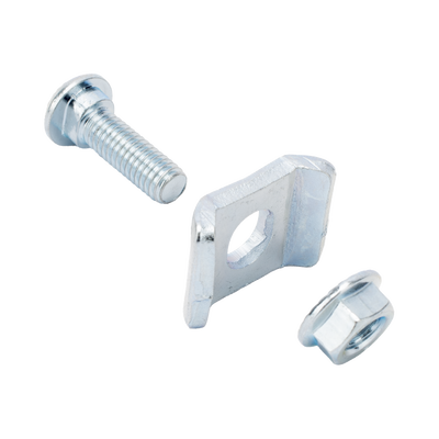 Kit 3 para unir tramos de charolas, con acabado Electro Zinc 