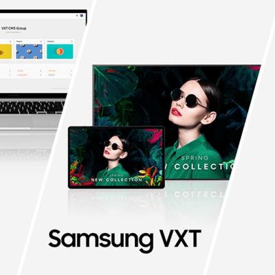 Licencia Anual para 1 pantalla en VXT-P series CMS Samsung Sistema de Visualizacion digital 
