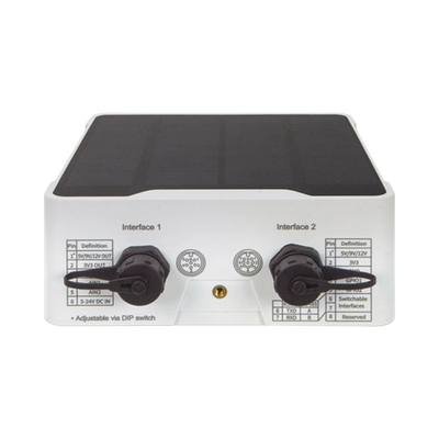 (LoRa) Controlador de nodo  IP67 para exterior Industrial, Compatible con LoRaWAN, Con Celda Solar y  Batería Integrada 