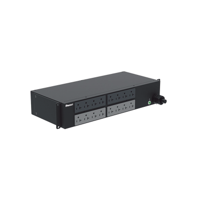 PDU Básico para Distribución de Energía, Enchufe de Entrada NEMA L5-30P, Con 16 Contactos NEMA 5-20R, Instalación Horizontal de 19in, 2 UR, 30 Amp, 120 Vca