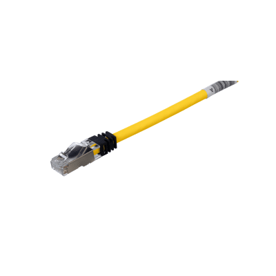 Patch Cord Cat6A, Blindado S/FTP, CM/LS0H, 2 Metros (6.56 Pies), Color Amarillo