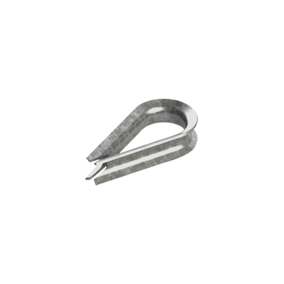 Cuello/ Guardacabo/ Rozadera para Cable de 3/8" de Acero Galv. por Inmersión.