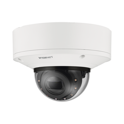 Cámara Domo 6MP con Inteligencia Artificial, Antivandalica / Lente Motorizado de 10.9 a 29mm / IR 70m / WDR 120dB / MicroSD / IP67 / IP6K9K / NEMA4X