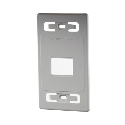 Placa de Pared Modular MAX, de 2 Salidas, Color Blanco