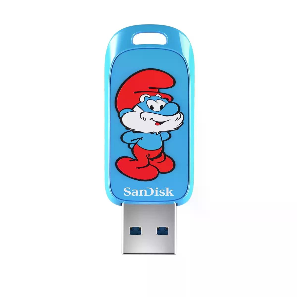 MEMORIA FLASH SANDISK PITUFOS 128GB AZUL 3.2 (SDCZIS-128G-G46)