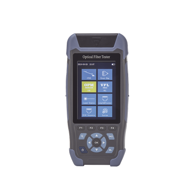 Mini OTDR para Fibra Óptica Monomodo / Longitud de Onda 1310nm y 1550nm / Función VFL 10mW / Función OPM / Mapeo de Cables de Red RJ45 / Recargable / Distancia de Prueba hasta 64 Kilómetros (39.77 Millas)