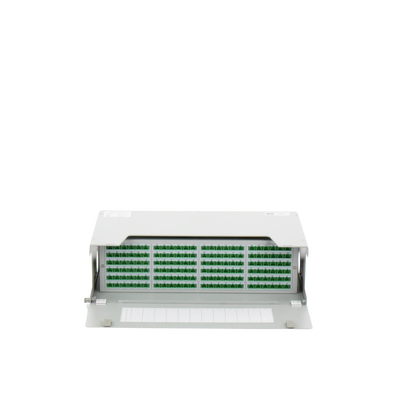 Distribuidor de Fibra Óptica para 144 Empalmes, con 144 Acopladores SC/APC y 144 Pigtails SC/APC, 19, 3 UR