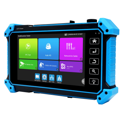 Tester de Vídeo | Prueba de Cámara Analógica | Prueba de Cámara IP | Prueba Audio por Coaxitron TVI/CVI/AHD | Soporta ONVIF| 8K/4k | H.264 y H.265 | Entrada VGA | Entrada HDMI | UTP/RJ45 TDR | Detecta y Analizar puertos LLDP/CD