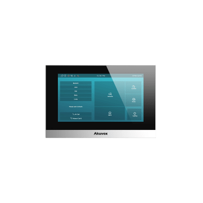 Monitor Color Plata Linux / Pantalla Touch de 7 Pulgadas / SIP / POE / WIFI / Compatible con Frentes de Calle Akuvox