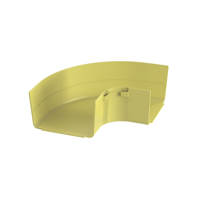 Ángulo Recto a 90º Horizontal, Para Canaletas FiberRunner™ 6X4, Color Amarillo