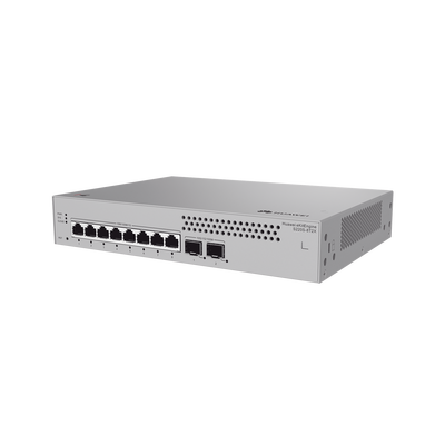 Switch de Acceso Gigabit Administrable Capa 2 / 8 puertos 10/100/1000 Mbps / 2 Puertos 10GE SFP Uplink  / ERPS / IMGP Snooping / DHCP Snooping / Administración Nube Gratis