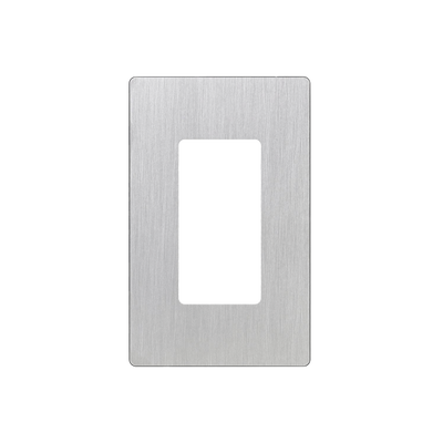 Tapa Color Metálico para interruptor o dimmer Lutron, 1 gang, limpio y moderno