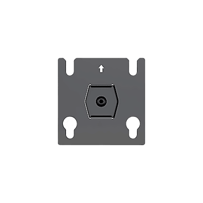 Accesorio - Placa Adaptadora para Panel LED 20 x 20.5 mm | Dimensiones 64 x 64 x 2 mm | Diámetro de Orificio Ø10.3 mm | Separación de Orificios 40 mm. 