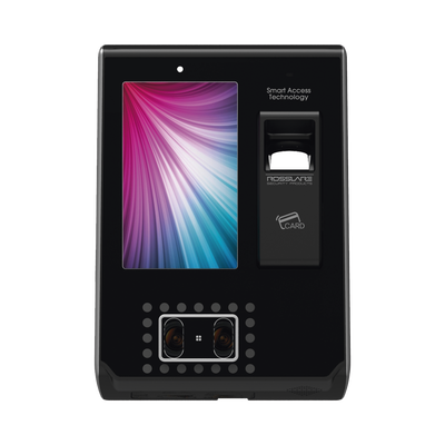 Lector biométrico de Huella y reconocimiento Facial   con lector de Proximidad de 125Khz tipo EM   y  Mifare  (13.56 Mhz)