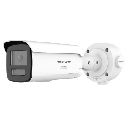 [ PROTECCIÓN ACTIVA ] Bala IP 4 Megapixel / Lente 4 mm / 60 mts IR / Exterior IP67 / Micrófono y Bocina Integrado (Audio de Dos Vías) / DARKFIGHTER / PoE+ / Luz Estroboscopica / ONVIF / Micro SD / 4 Analíticos