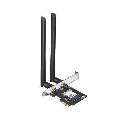Adaptador PCIe inalámbrico doble banda AC 1200 Mbps / Antena de alta ganancia / Tecnología MU-MUMO 2X2 / Soporte de perfil bajo y Altura completa / Bluetooth 4.2