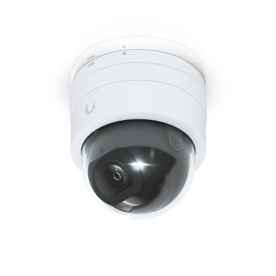 Cámara IP UniFi G5 Domo Ultra, de bajo perfil para interior, 2K (4MPX), ángulo amplio 102.4°, visión nocturna IR hasta 20 mts, detección de eventos, para pared o techo