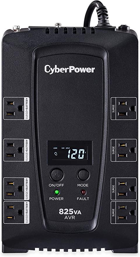 UPS/NO BREAK CYBERPOWER CP825AVRLCDa 825VA/450W LCD,AVR, 8CONT 3Y GTIA