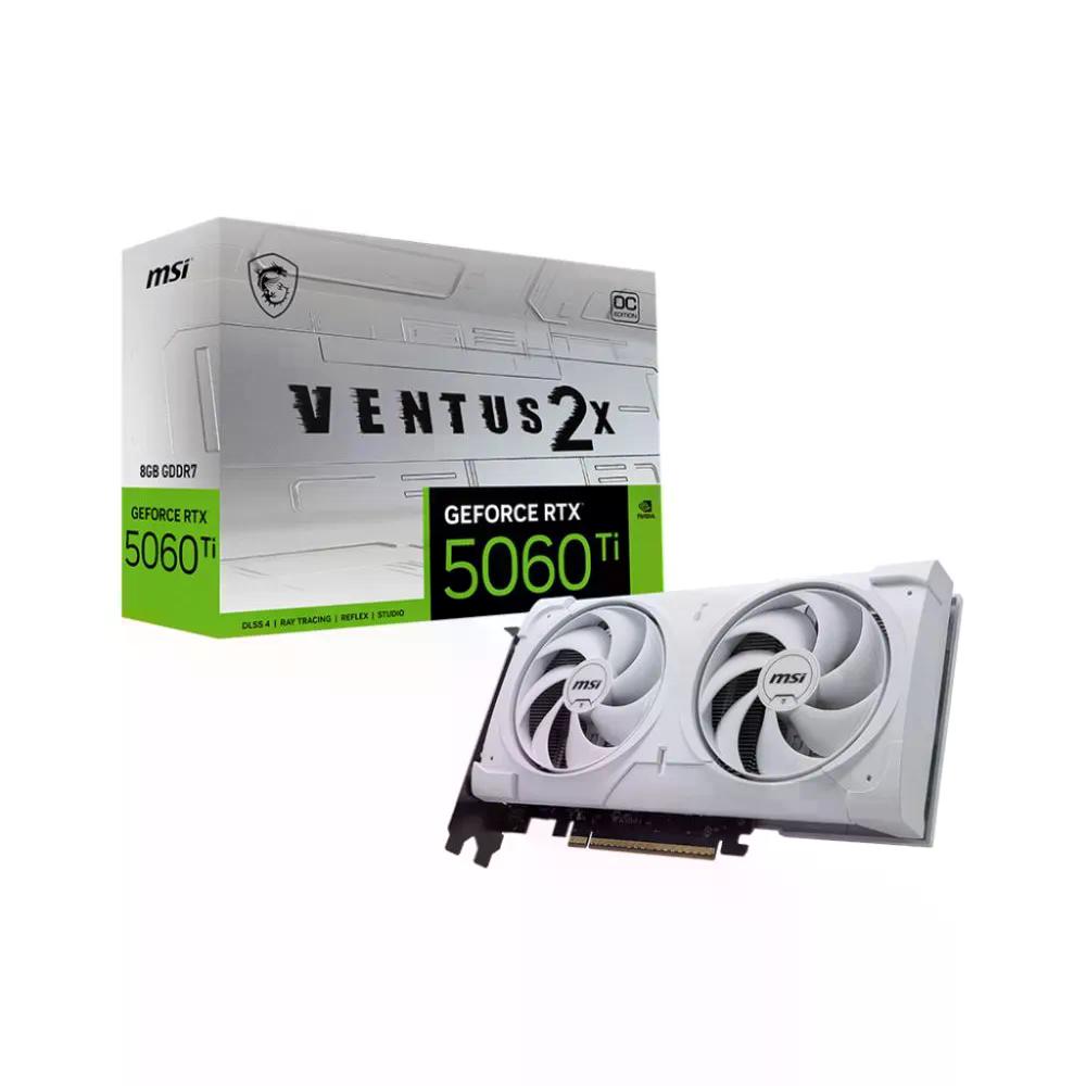 TARJETA DE VIDEO MSI RTX 5060TI 8GB VENTUS 2X WHITE PLUS