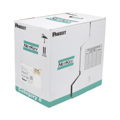 Bobina de Cable UTP 305 Metros (1000 Pies) de Cobre, NetKey, Azul, Categoría 5e (24 AWG), PVC (CM), de 4 Pares