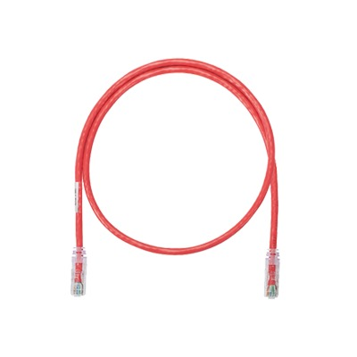 Cable de Parcheo UTP Categoría 6, con Plug Modular en Cada Extremo - 1 Metro (3.28 Pies) - Rojo
