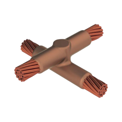 Molde para Soldadura Exotemica tipo X empalmado para cable 4/0 AWG - 4/0 AWG. 