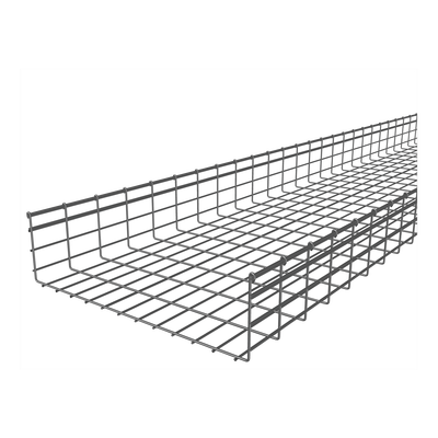 Charola Tipo Malla 166/600 mm, Acabado Electro Zinc, Hasta 1585 Cables Cat6, Tramo de 3 Metros