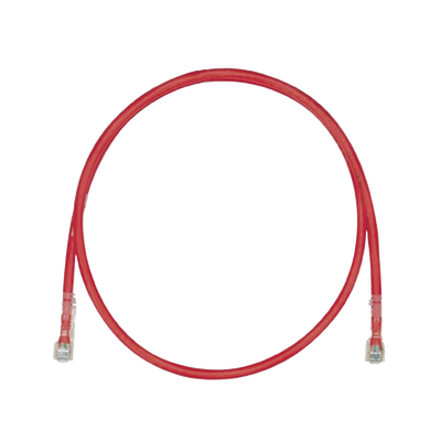Cable de Parcheo TX6, UTP Cat6, 24 AWG, LSZH, Color Rojo, 8 Metros (26.25 Pies)