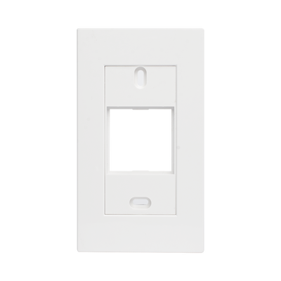 Marco blanco con placa metalica para caja americana 