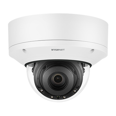 Cámara Domo 4K con IA / Lente Motorizado de 4.5 a 10mm / P-Iris, WDR 120dB / Ranura SD / Protección IP52 e IK10