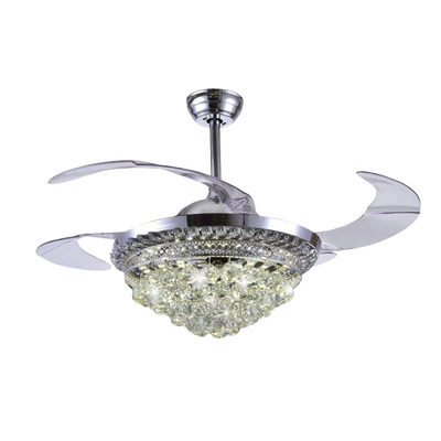 Ventilador de Techo con Luminario LED de  110 V CA 50/60 Hz /  88 W /4500 Lm / 6500 - 4 000 - 2 700 K /3 Tonos de Luz / 1075 mm / 6 Velocidades /No Dimeable.