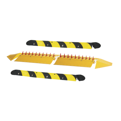 Kit de picos ponchallantas autónomo / Carriles de 2.2 M / No requiere barrera / FACIL INSTALACION / Incluye topes y tornilleria