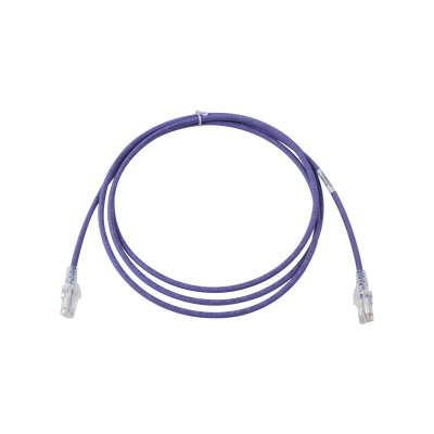 Patch Cord MC6 Modular Cat6 UTP, CM/LS0H, 2.13 Metros (7 Pies), Color Violeta, Versión Bulk (Sin Empaque Individual)
