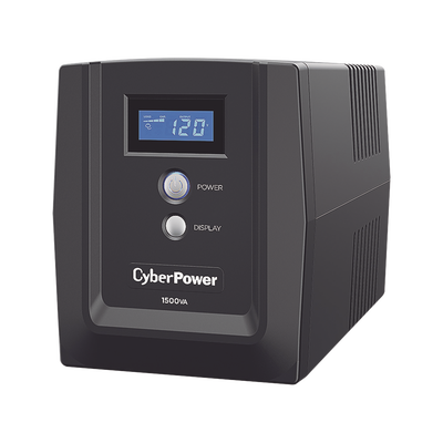 UPS de 1500 VA/900 W, Topología Línea Interactiva, Entrada 120 Vca NEMA 5-15P, y 8 Salidas NEMA 5-15R, Con Regulador de Voltaje (AVR)
