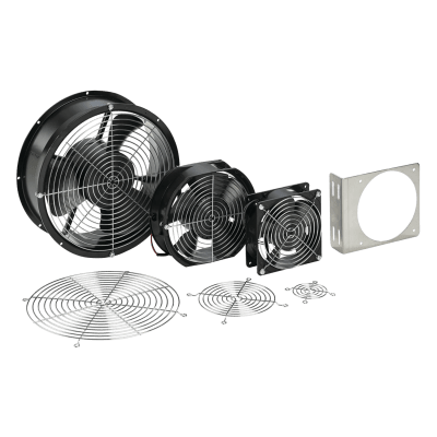 Ventilador Axial Compacto 6 Pulgadas / 115VAC / 102CFM / Silencioso / Acero Negro / 50,000 Horas Operación