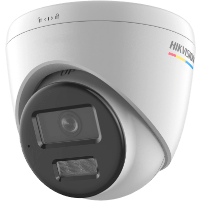 [Dual Light + ColorVu] Turret IP 2 Megapixel / Lente 2.8 mm / 30 mts IR + 30 mts Luz Blanca / Micrófono Integrado / ACUSENSE Lite / Exterior IP67 / dWDR / PoE / Micro SD 