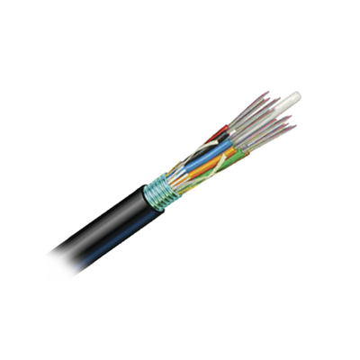 Cable de Fibra Óptica 6 Hilos, OSP (Planta Externa), Armada, Gel, HDPE (Polietileno de Alta Densidad), Multimodo OM3 50/125 Optimizada, 1 Metro (3.28 Pies)