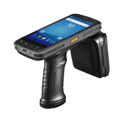 LECTOR RFID PORTATIL CON LECTURA DE LARGA DISTANCIA, IP65 UHF. CONTIENE BASE DE CARGA