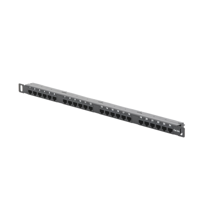 Panel de Parcheo de Impacto (110) sin Blindaje de 24 Puertos Cat6A