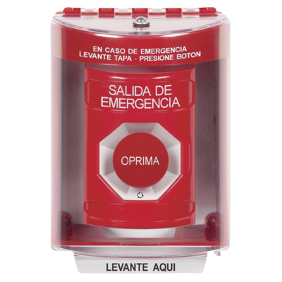 Botón Multipropósito, Salida De Emergencia, Girar Para Reset, Bocina Integrada, Español, Cubierta De Policarbonato, 2 Relevadores NO/NC, Interior/Exterior