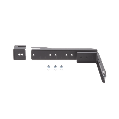 Soporte en L Para Canaletas FiberRunner 4x4 o 6x4, Para Instalación en Riel de Charola Tipo Escalerilla, Color Negro