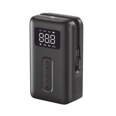 Inflador de Neumáticos | Compresor de Aire Portátil |  Bomba de Aire de 150 PSI | Flujo de Aire de 15L/Min | Con Batería Integrada | Cuenta con Luz LED | Ideal para coches, bicicletas, pelotas de motocicleta.