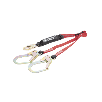 Cable Amortiguador de Caída con Doble Gancho de Sujeción. Ideal para Escalar Torres o Estructuras. 