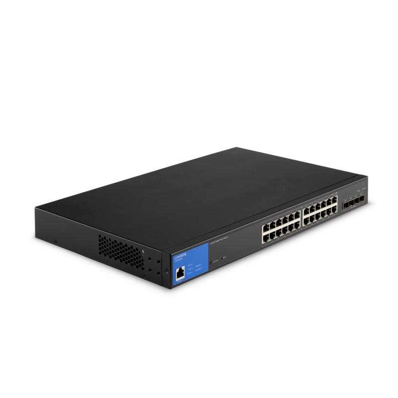 LINKSYS SWITCH 24 PTOS ADMINISTRABLE POE+ GE 4 10G SFP+410W(LGS328MPC)