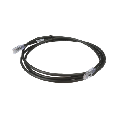 Cable de Parcheo UTP, Cat6A, 24 AWG, CM, Color Negro, 0.91 Metros (3 Pies)